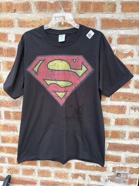 Port and Company Superman Black T-Shirt